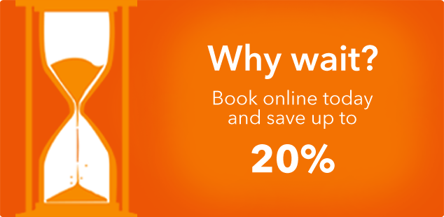 book car hire online and save 20%